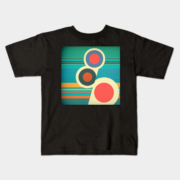 Abstract vintage illustration Kids T-Shirt by retroprints